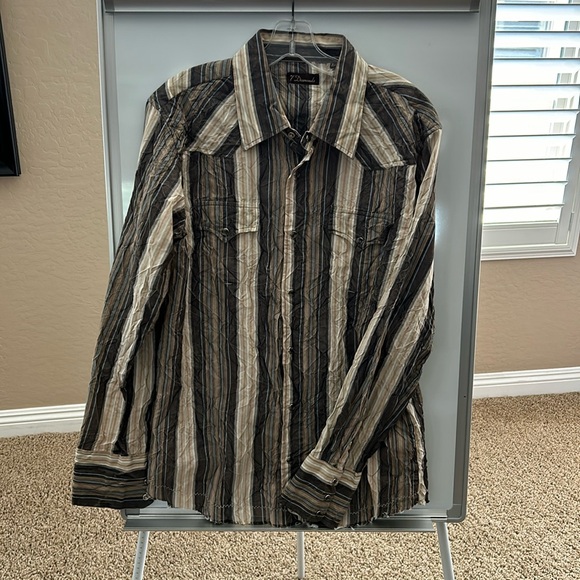 7 Diamonds men’s cowboy button down. - Picture 1 of 2